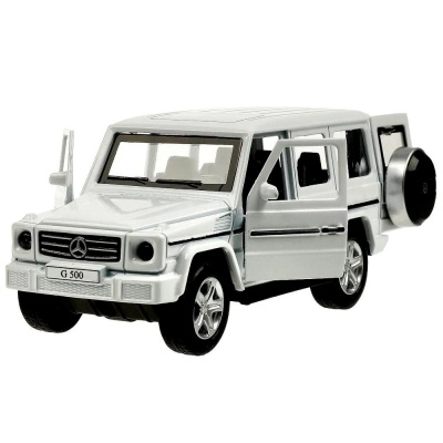 Машина металлическая инерционная Mercedes-Benz G-Class 12 см Технопарк GCLASS-12-WH 1